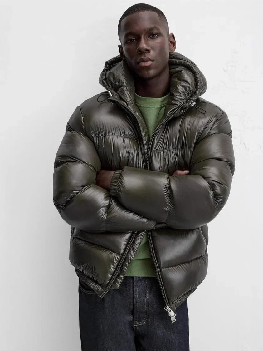 SHINY PUFFER JACKET (UNISEX)
