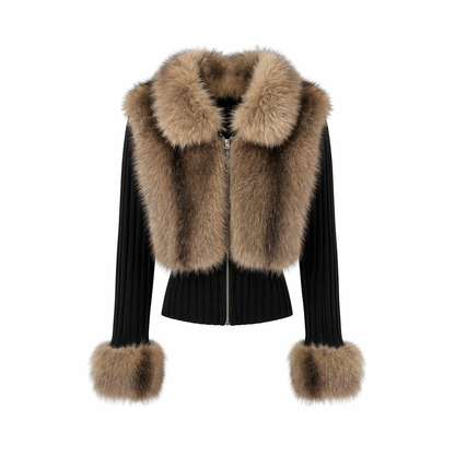ELEGANT FUR CARDIGAN