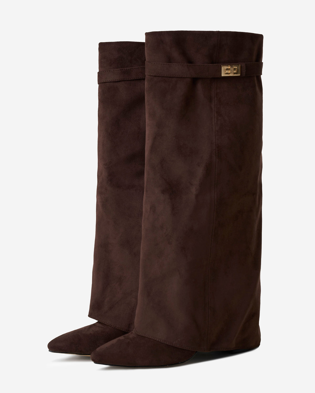 Kniehohe Boots aus Wildleder
