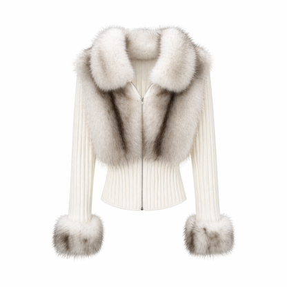 ELEGANT FUR CARDIGAN