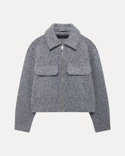 CROPPED WOOL JACKET