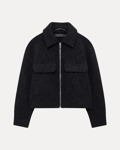CROPPED WOOL JACKET