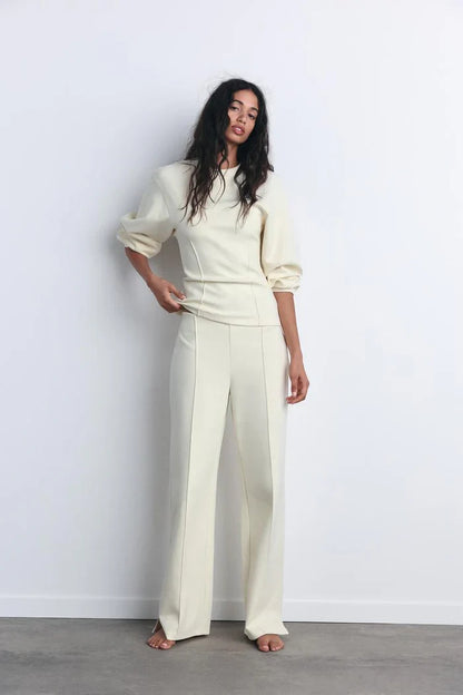 TAILORED INTERLOCK PANTS