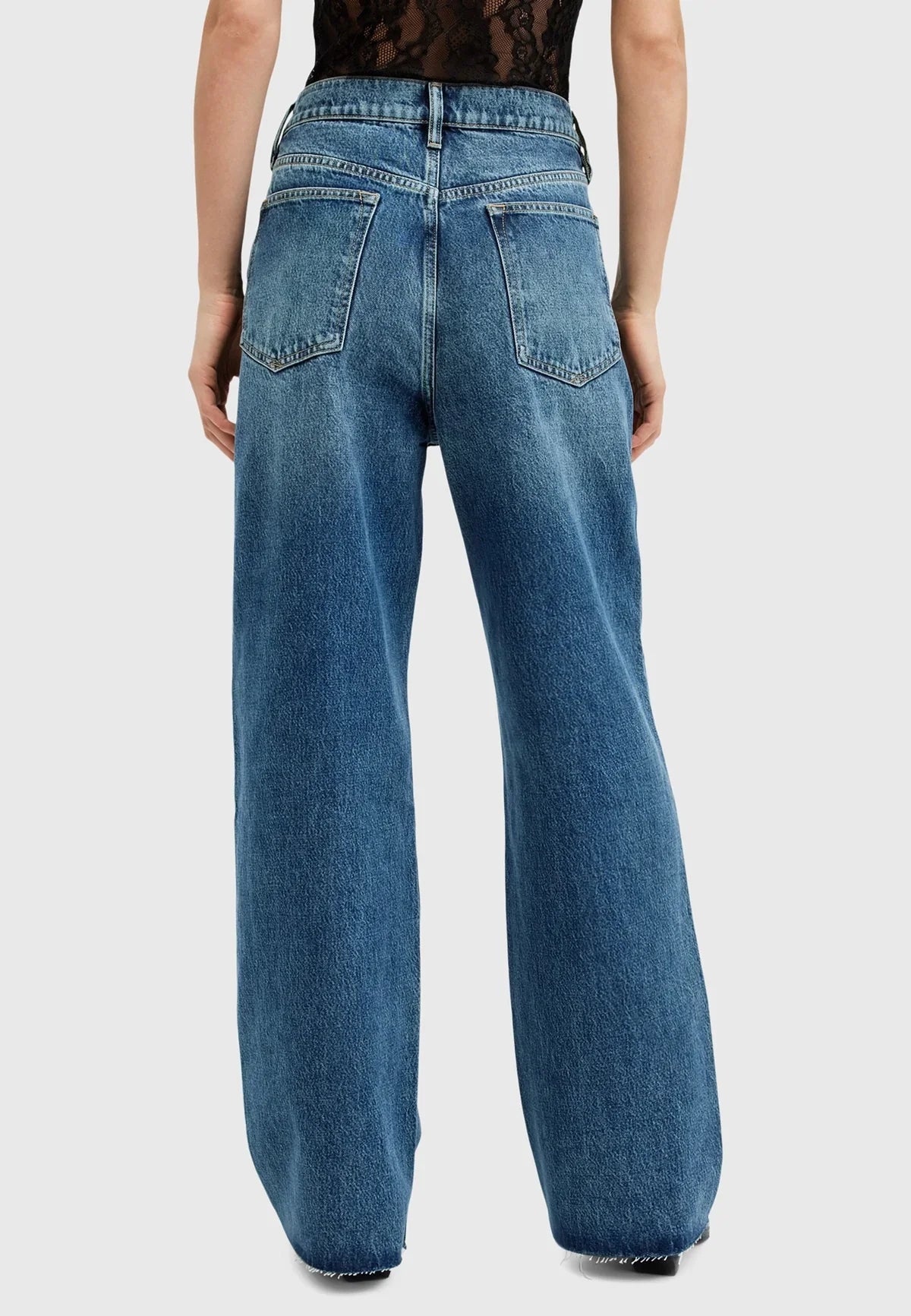 RELAXED FIT JEANS-BLUE