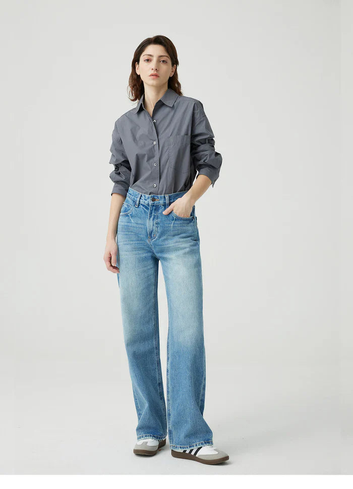 STRAIGHT BLUE JEANS