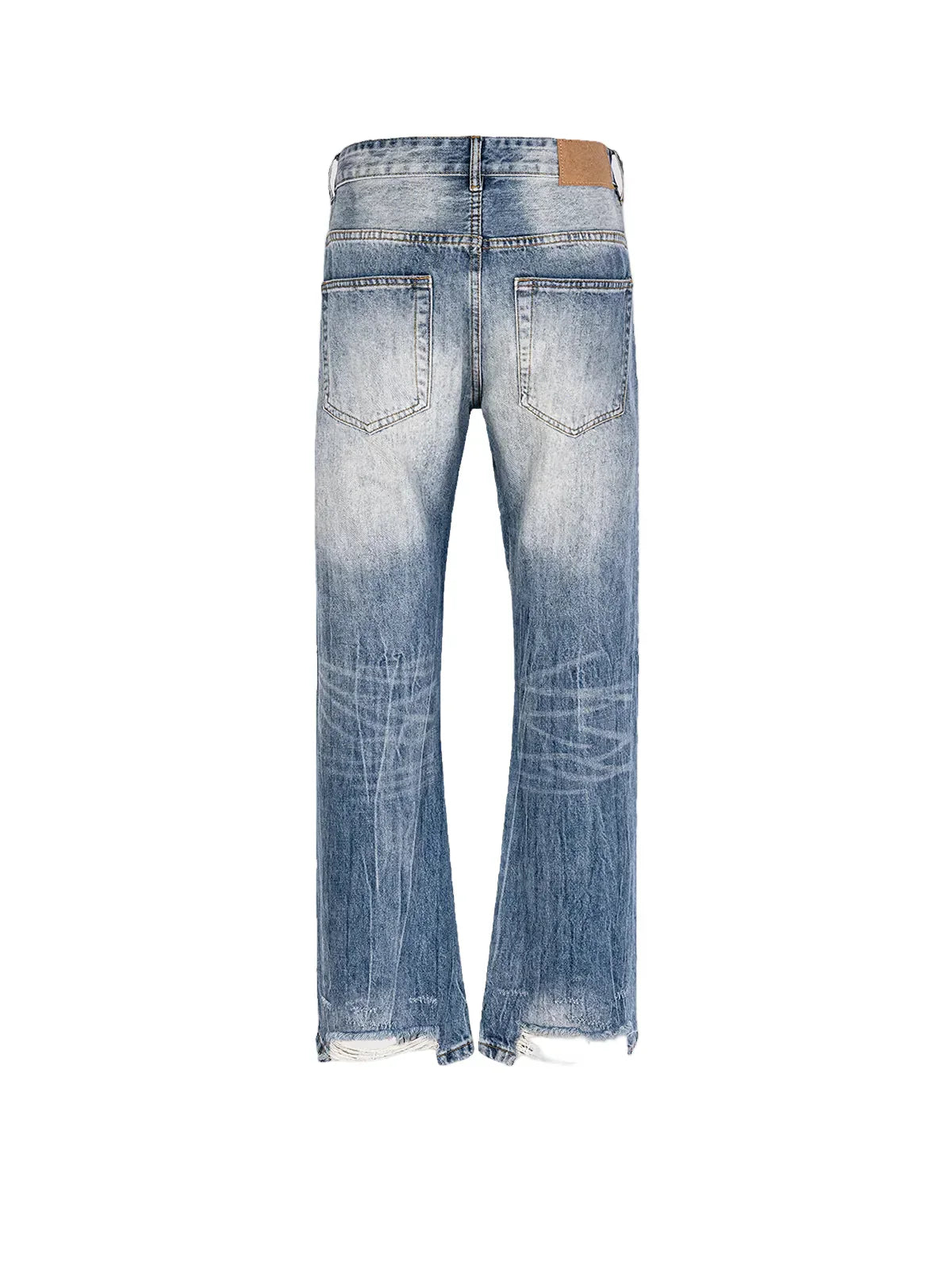 RIPPED BOOTCUT JEANS