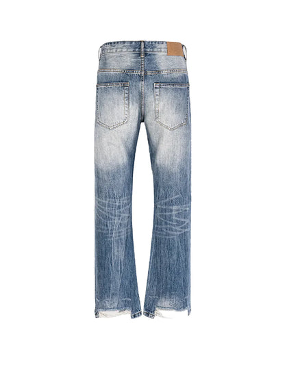 RIPPED BOOTCUT JEANS