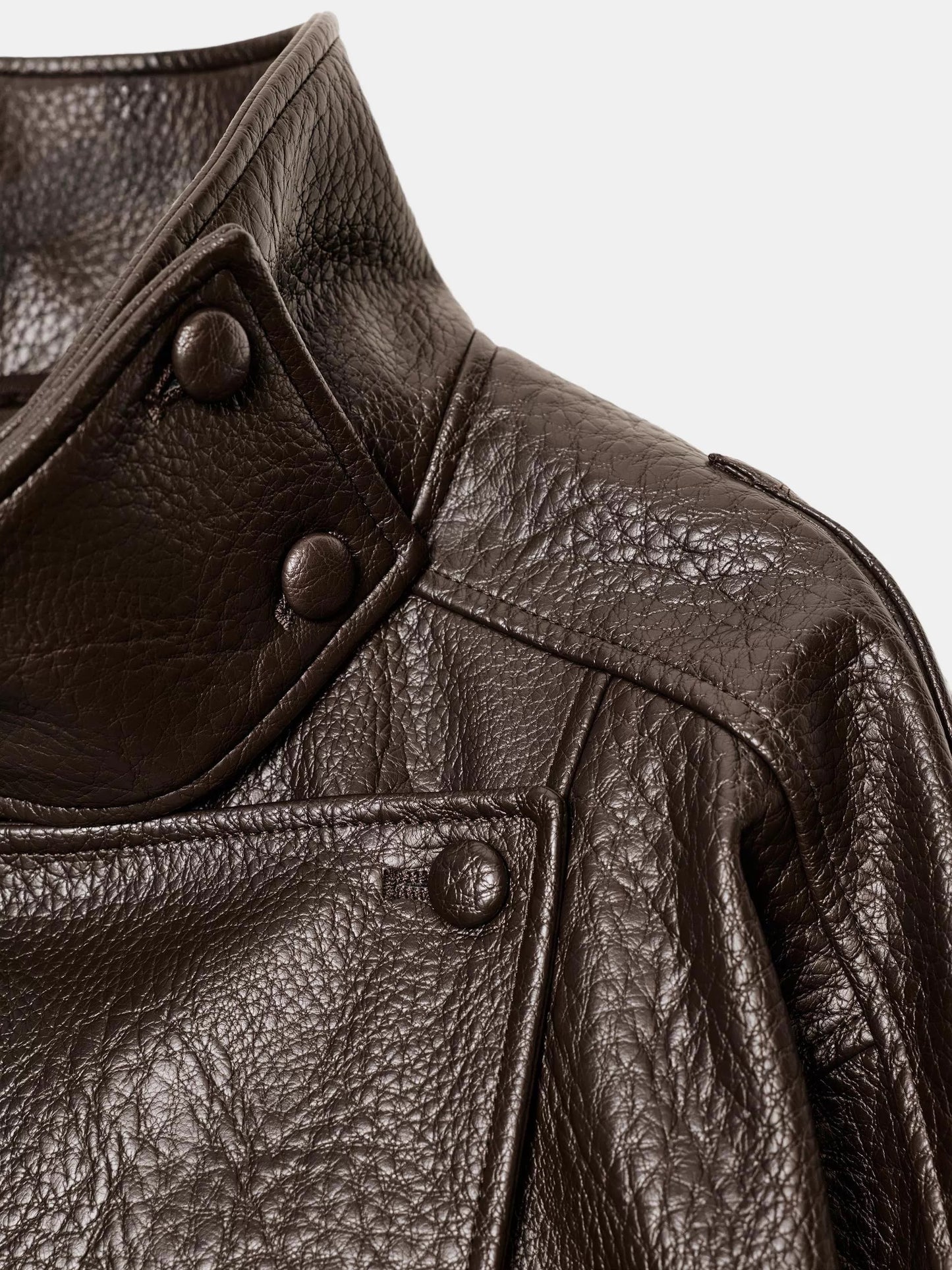 SHINY LETHER JACKET