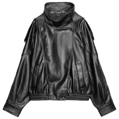 SHINY LETHER JACKET