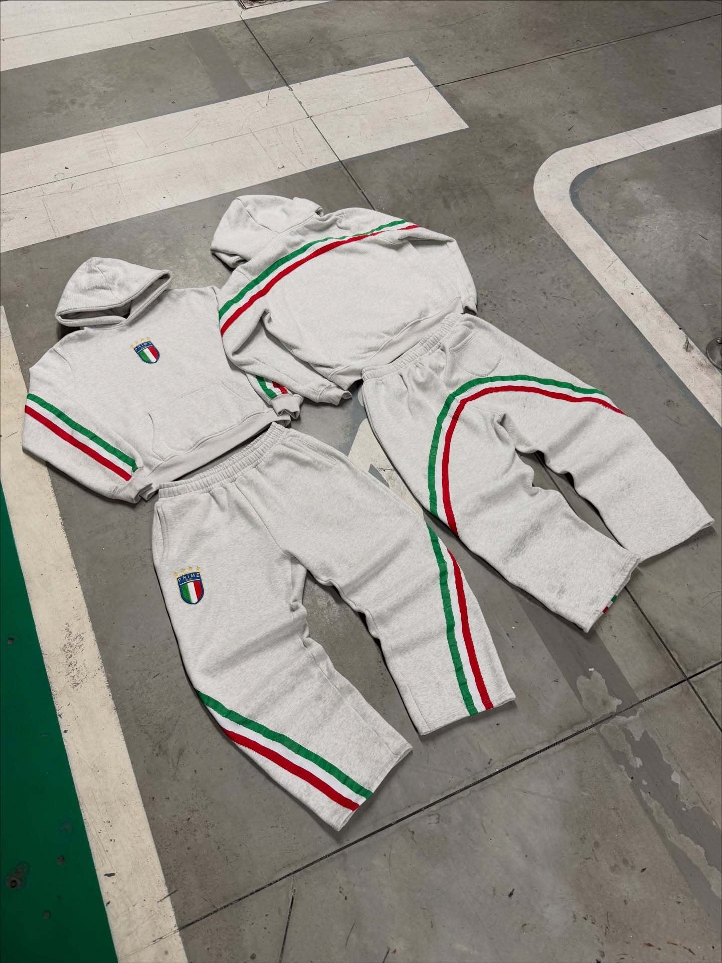 ITALIAN GREY TRACKSUIT