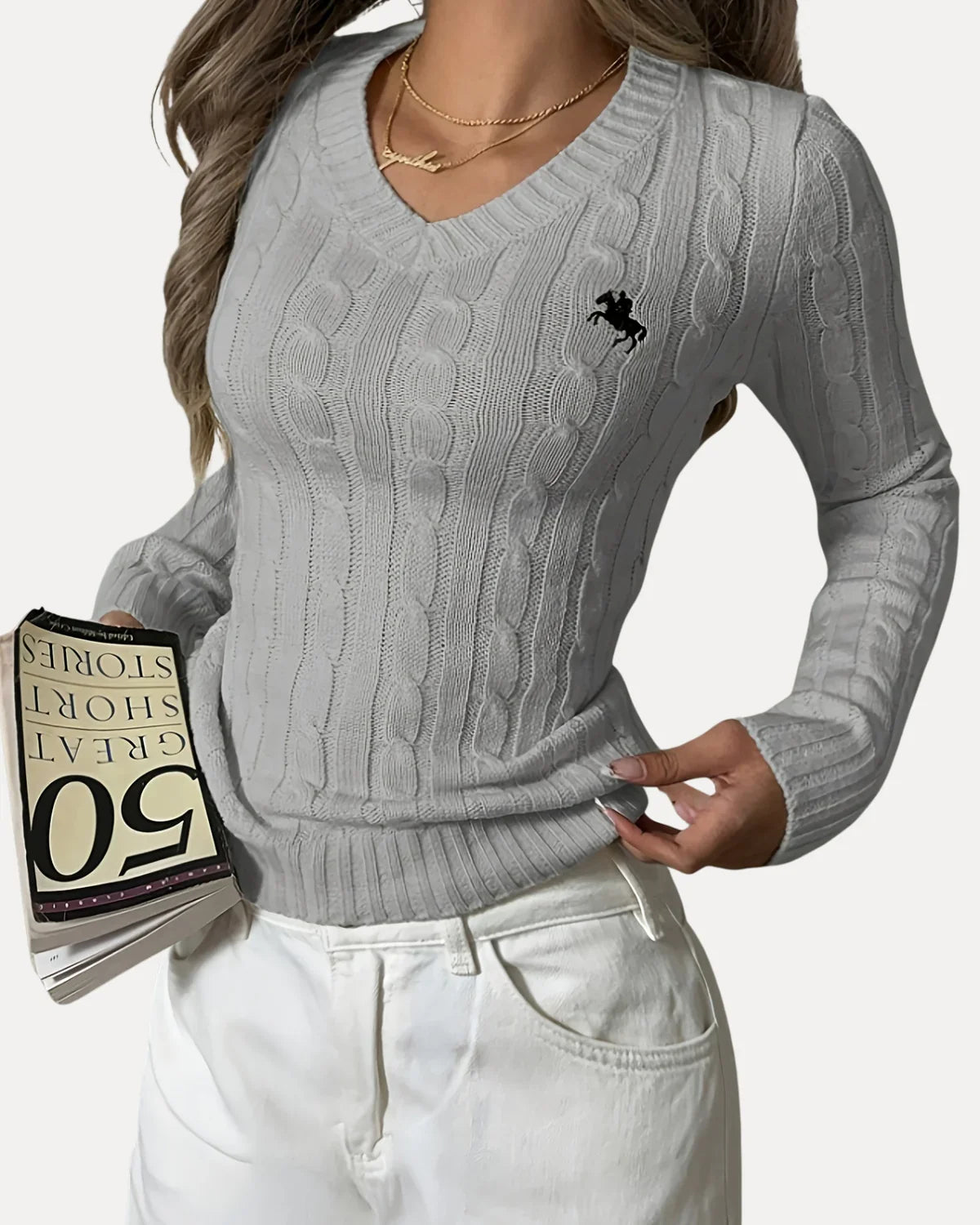 ELEGANT V-NECK SWEATER