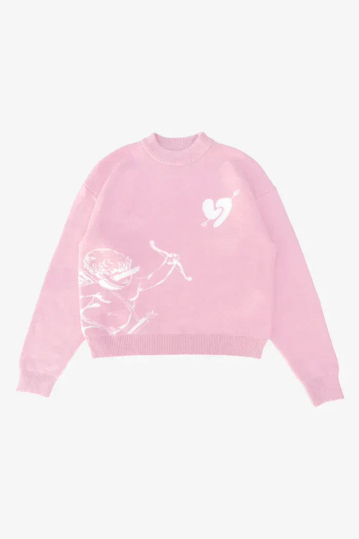 HEART KNITTED SWEATER