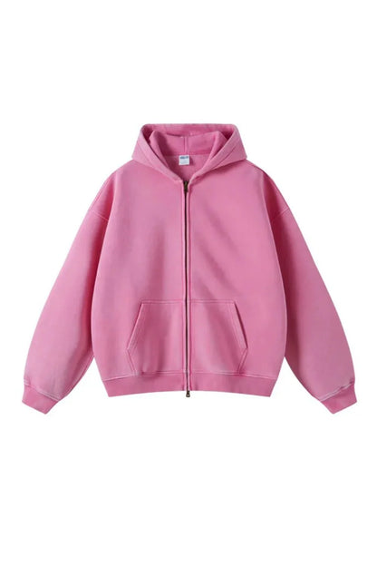 STONE WASHED ZIPPER