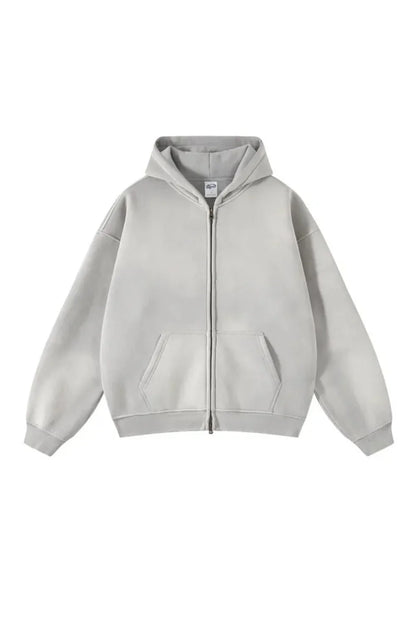 STONE WASHED ZIPPER