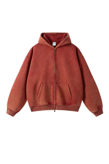 STONE WASHED ZIPPER