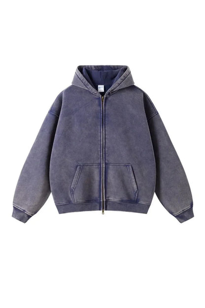STONE WASHED ZIPPER