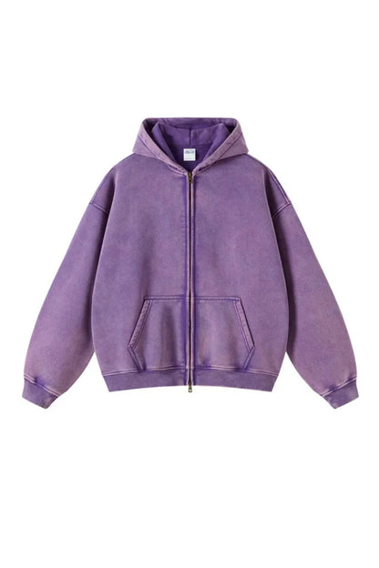 STONE WASHED ZIPPER