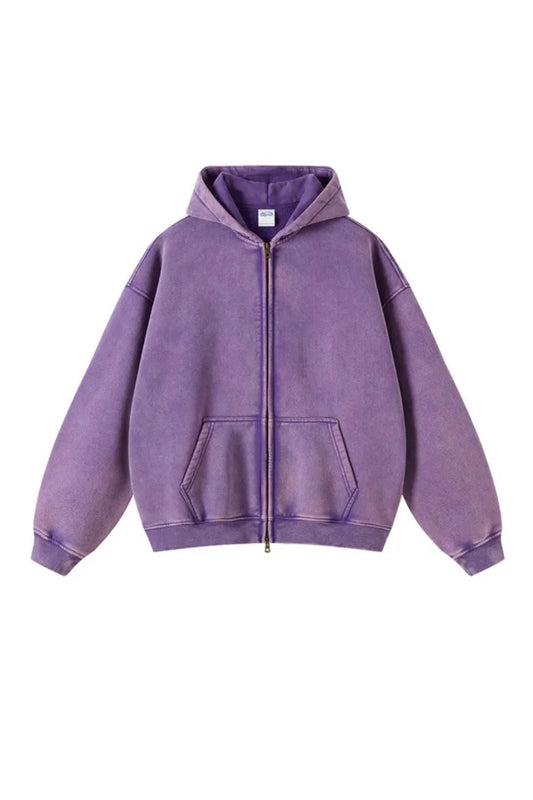 STONE WASHED ZIPPER