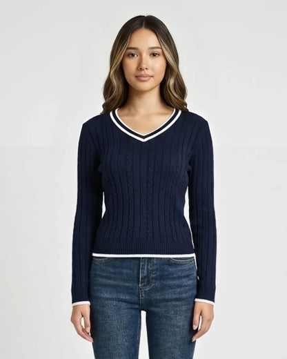 CABLE KNIT SWEATER