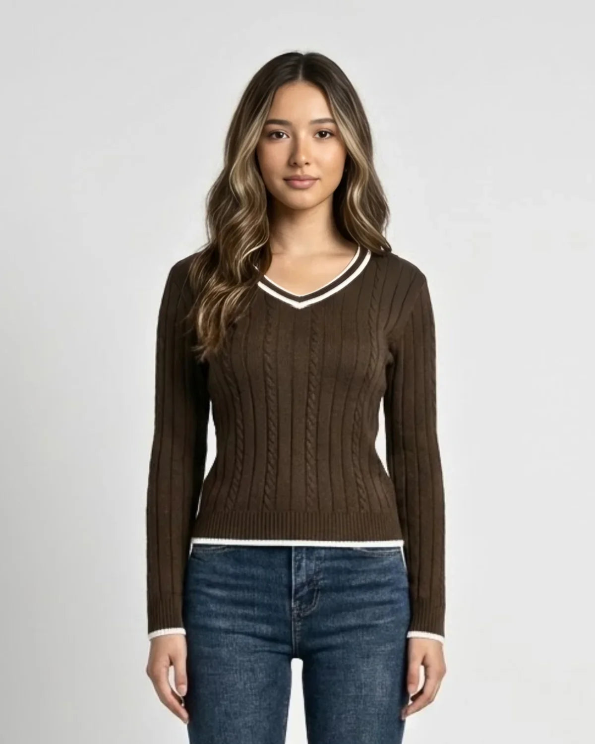 CABLE KNIT SWEATER