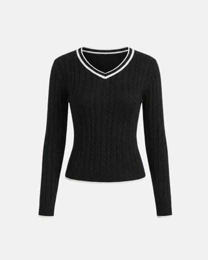 CABLE KNIT SWEATER