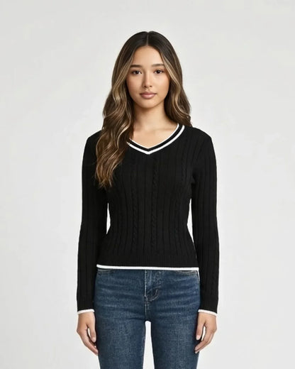 CABLE KNIT SWEATER