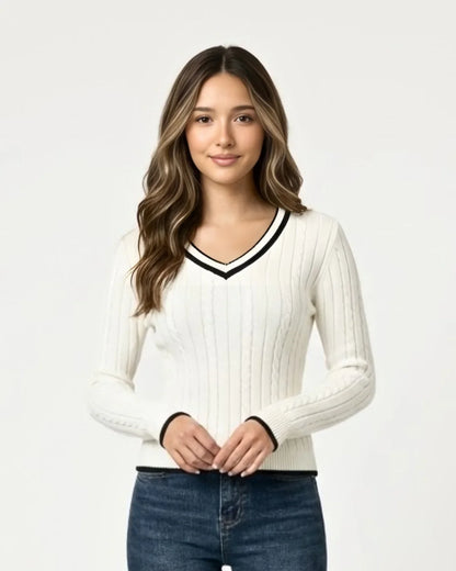 CABLE KNIT SWEATER