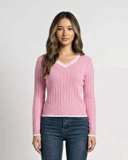CABLE KNIT SWEATER