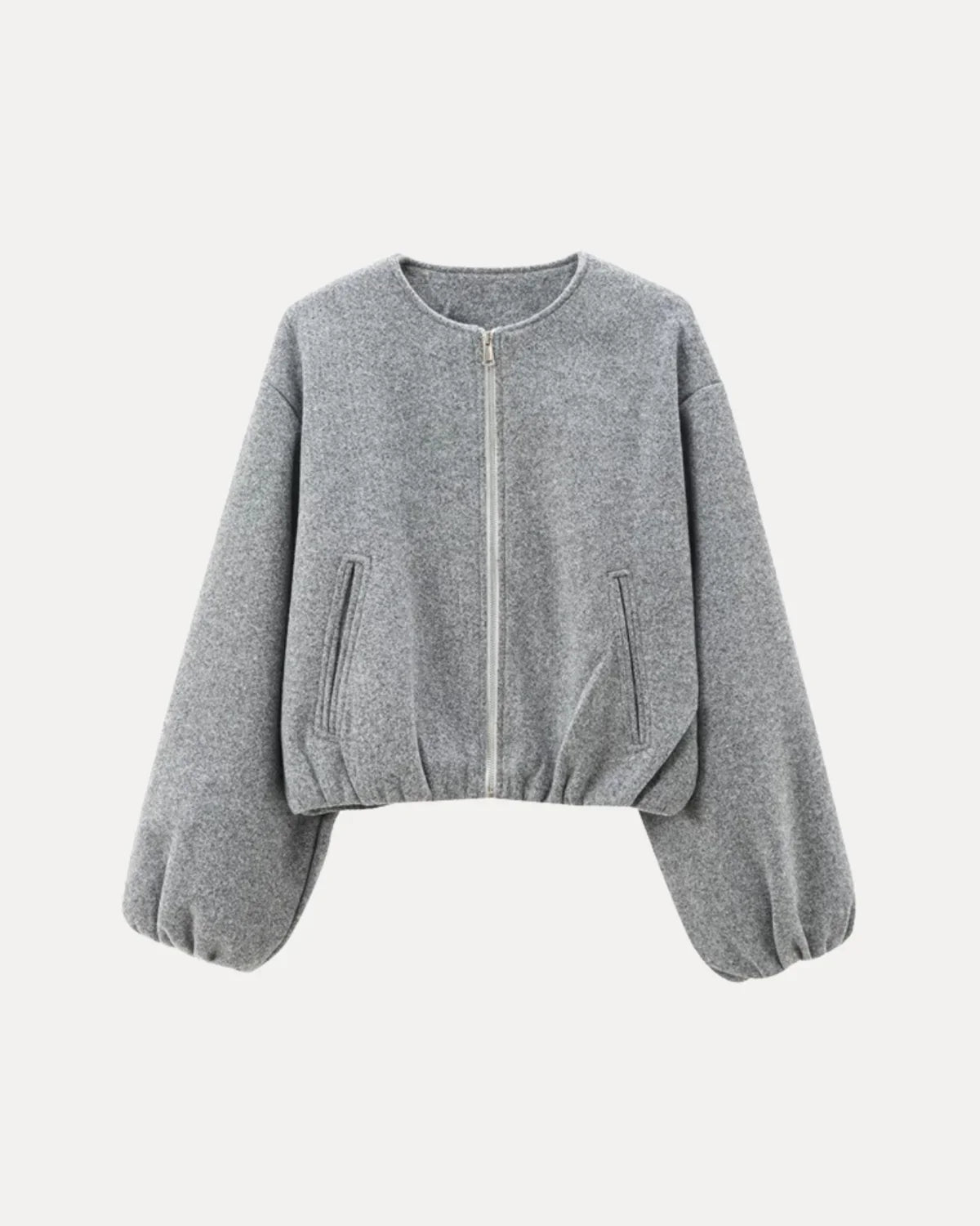 ELEGANT BUBBLE ZIP JACKET