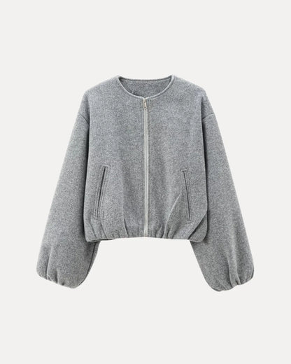 ELEGANT BUBBLE ZIP JACKET