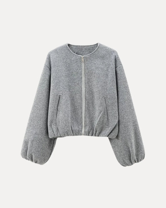 ELEGANT BUBBLE ZIP JACKET