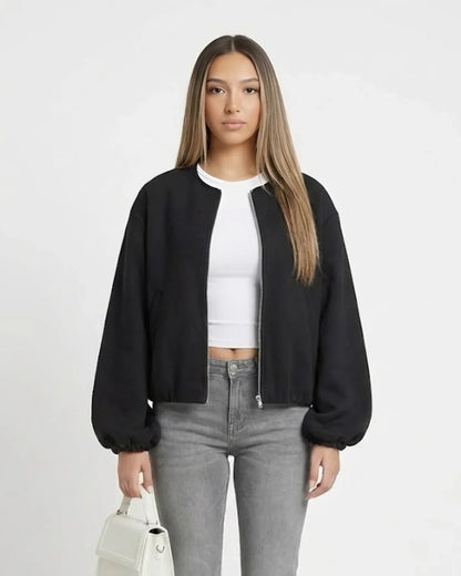 ELEGANT BUBBLE ZIP JACKET