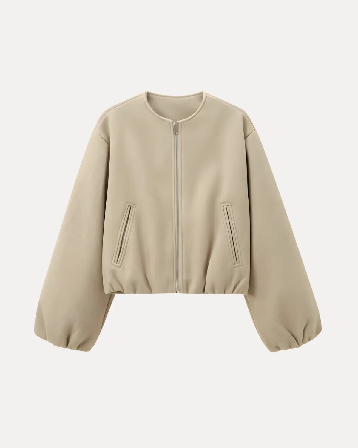 ELEGANT BUBBLE ZIP JACKET