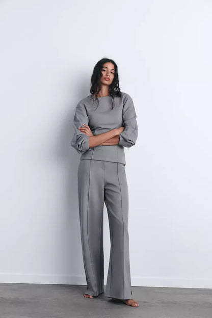 TAILORED INTERLOCK SWEATSHIRT