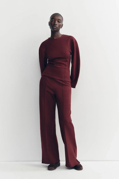TAILORED INTERLOCK PANTS